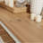 Savannah 58" Wide 2-Door TV Cabinet Ivory with Natural Wood Top