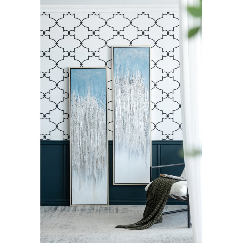 S/2 70.9X19.7" Dhalia Ombre Wall Arts