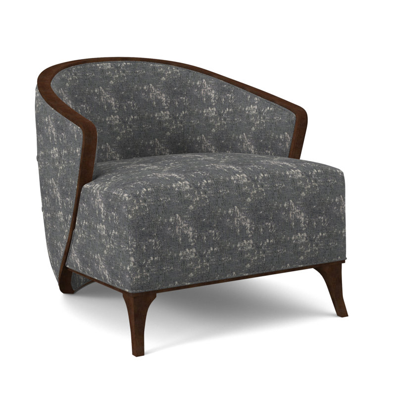 Penegrine Lounge Chair, Filigree Ivory, American Walnut