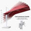 Parasol excentré carré en porte-à-faux 120 po avec base blanche Arlmont & Co.-1516179454