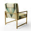 Dabo - Fauteuil rembourré à motif géométrique abstrait-1039786034