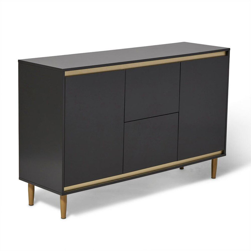 Bellandra ILIANA 135cm Sideboard, Charcoal Grey