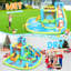 Glissade d'eau de 13 pi x 12 pi pour enfants 3-12, glissade gonflable 12-en-1 Bouncer Blast, château gonflable avec glissade, mur d'escalade, piscine, gonflables pour la cour extérieure