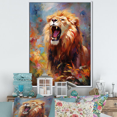 Lion impressioniste sérénade impressionniste - impression