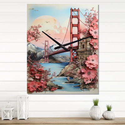 Horloge murale Golden Gate San Francisco