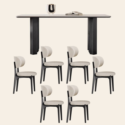 Ensemble de table et de chaises style rétro français