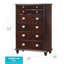Commode verticale avec boutons ornés