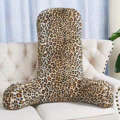 Animal Print Faux Fur Throw Pillow