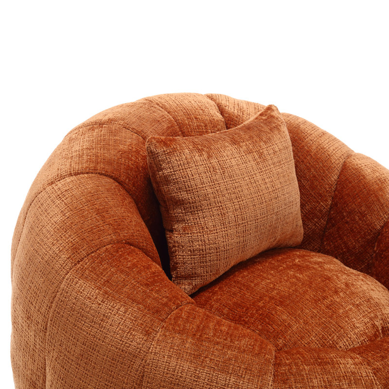 UNITED WE WIN Modern Bean Bag Chairs, Orange
