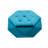 Blue Velvet Multi - Function Polygon Diamond , Footrest, Seating And Storage, 34"L X 30.5"W 13.5"H, Suitable For Dorm Elegant Storage Footrest Bedroom Living Area, 34 Inches Long, 30.5 Wide, 13.5 High-501402319