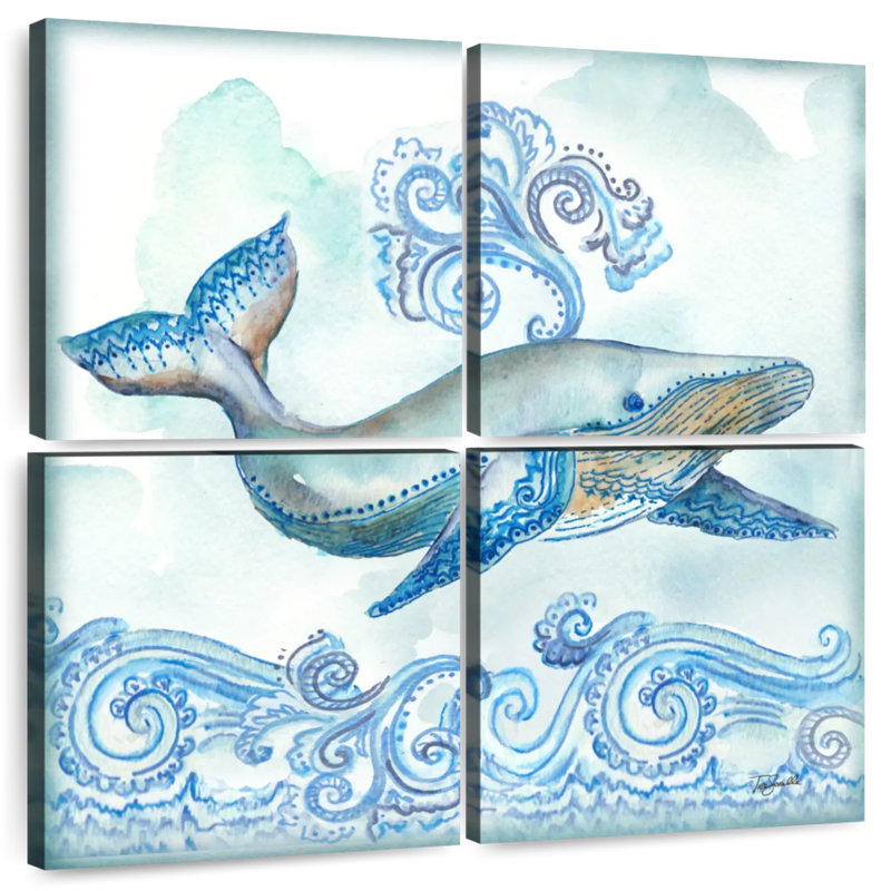 Brampt Boho Shells - Whale, 26" H x 26" W