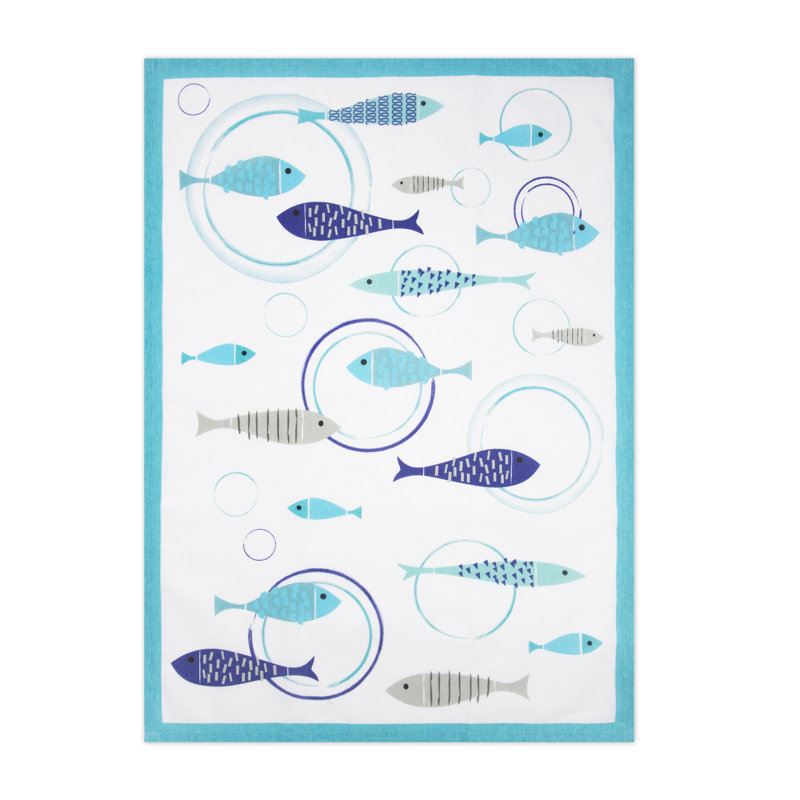 North Sea Cotton Accent Kitchen Towel
