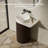 MonBlari 18" X 26" Solid Surface Bathroom Pedestal Sink Matte White