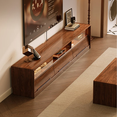 Retro Nut-Brown Manufactured Wood TV Stands