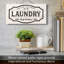 Plaque murale suspendue en bois Laundry Laundry