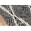 River Geometric Handmade Flatweave Black/Ivory Indoor/Outdoor Area Rug-86435138
