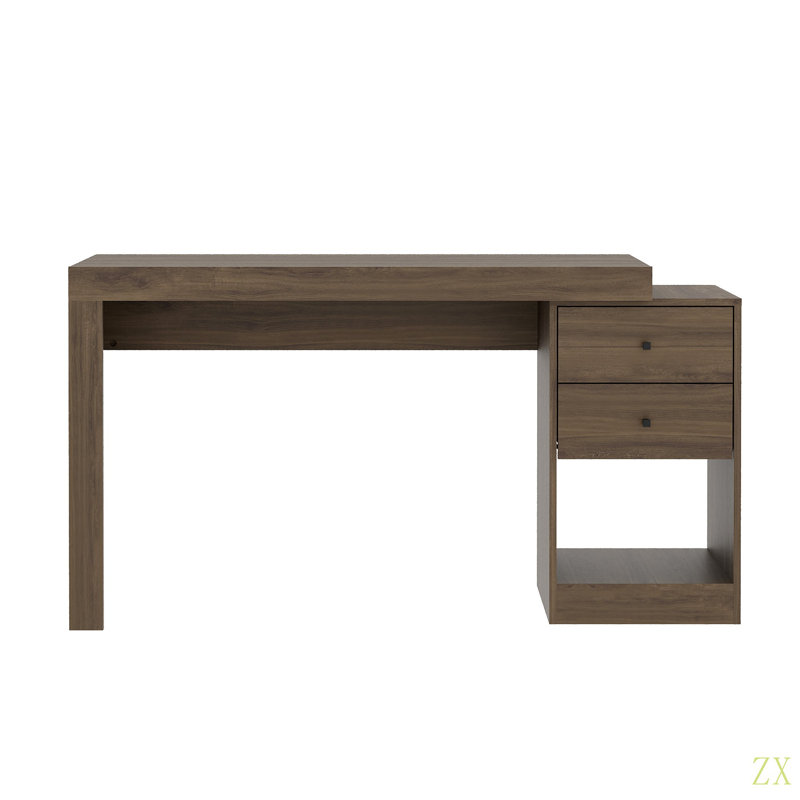 Bureau à domicile extensible, Marron foncé