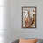 Toile avec cadre en bois brun classique