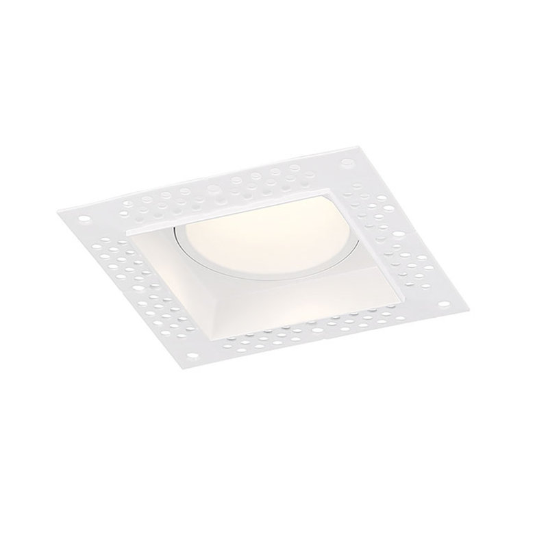 Luminaire carré 1 lumière 15W sans culot 15W Midway - 5CCT, Blanc