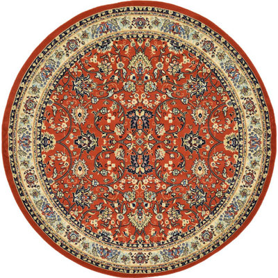 Tapis orange Zayandeh