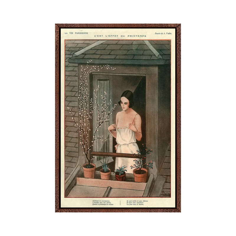 1925 La Vie Parisienne Magazine Plate by Armand Vallee - Gallery-Wrapped Canvas Giclée on Canvas, 66.04 cm H x 45.72 cm W