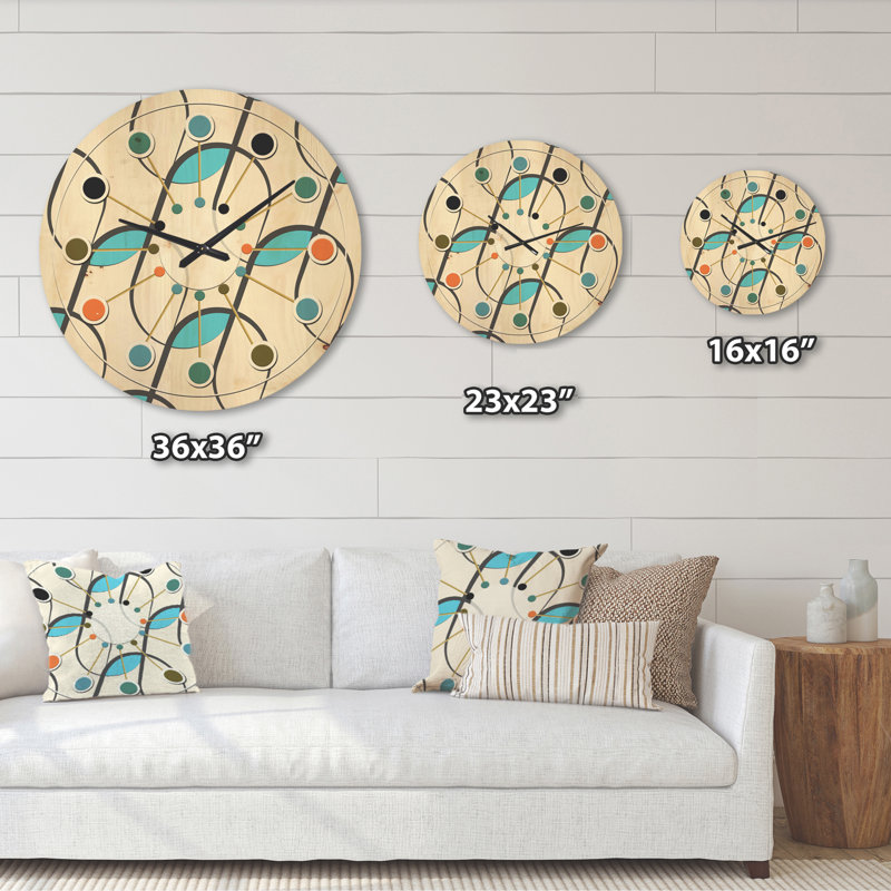 Horloge murale géométrique, Très grand