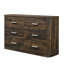 Commode double 6 tiroirs avec miroir Appling