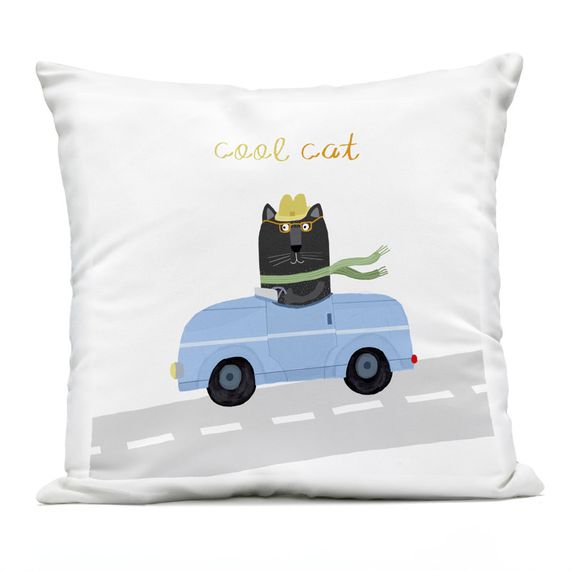 Coussin d'extérieur Be A Friend Birds, imprimé par Carla Daly