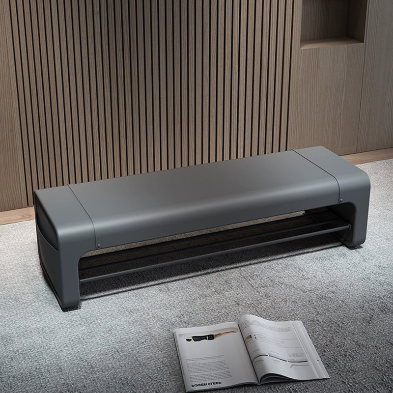 Banc de rangement rembourré pour chaussures 55,12, Gris