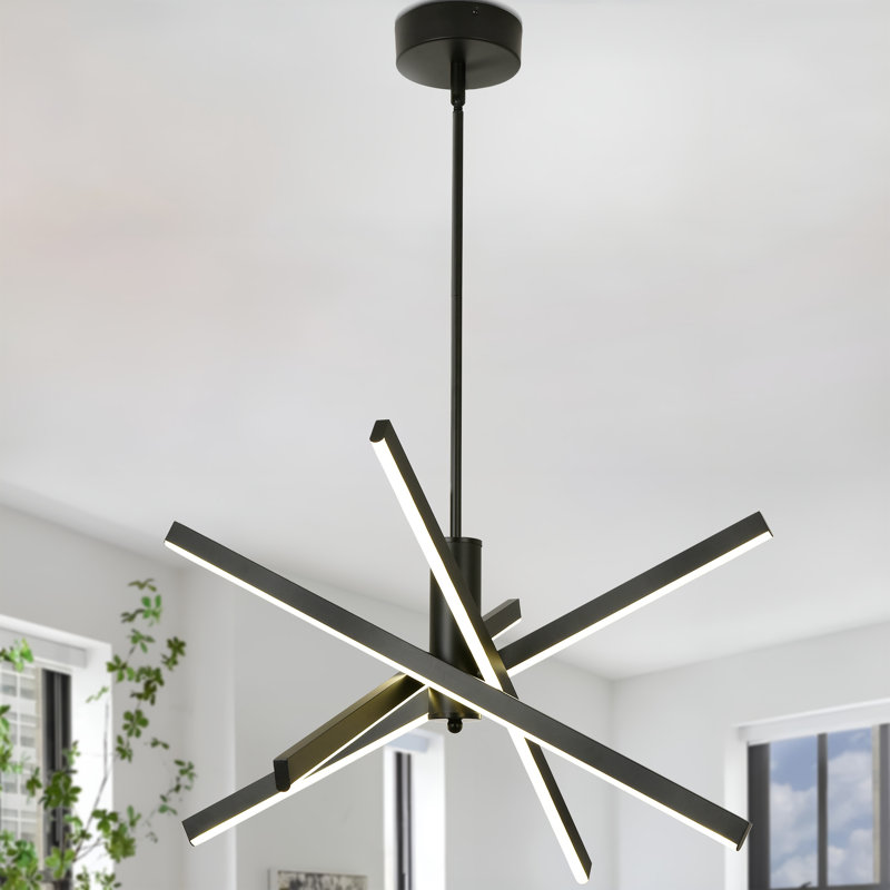 Luminaire suspendu linéaire à DEL 4000K Celene pour îlot de cuisine, salon, vestiaire et chambre à coucher