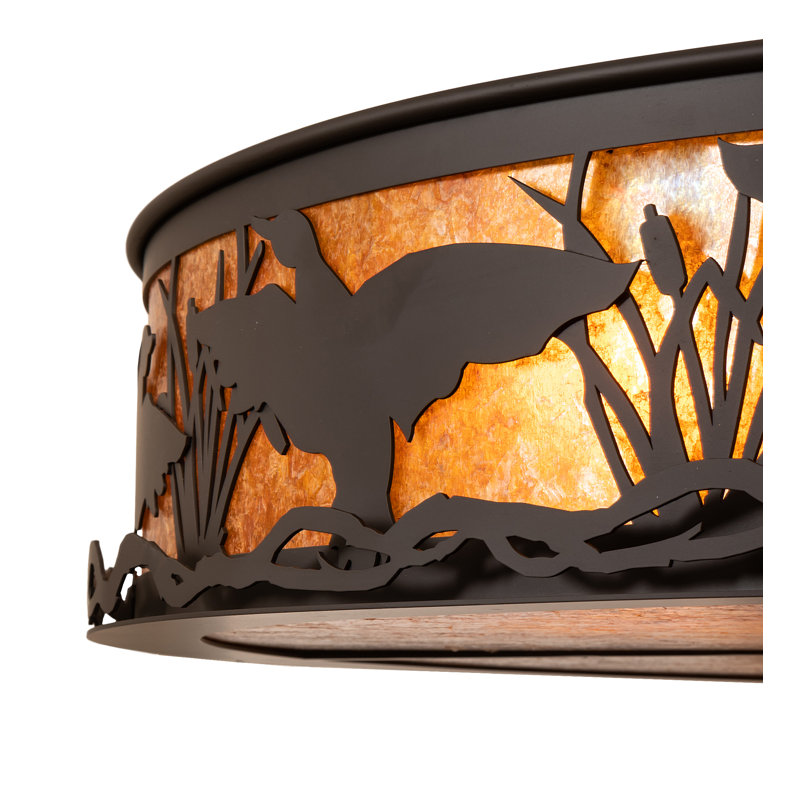 Rustic Lodge 4 - Light Flush Mount