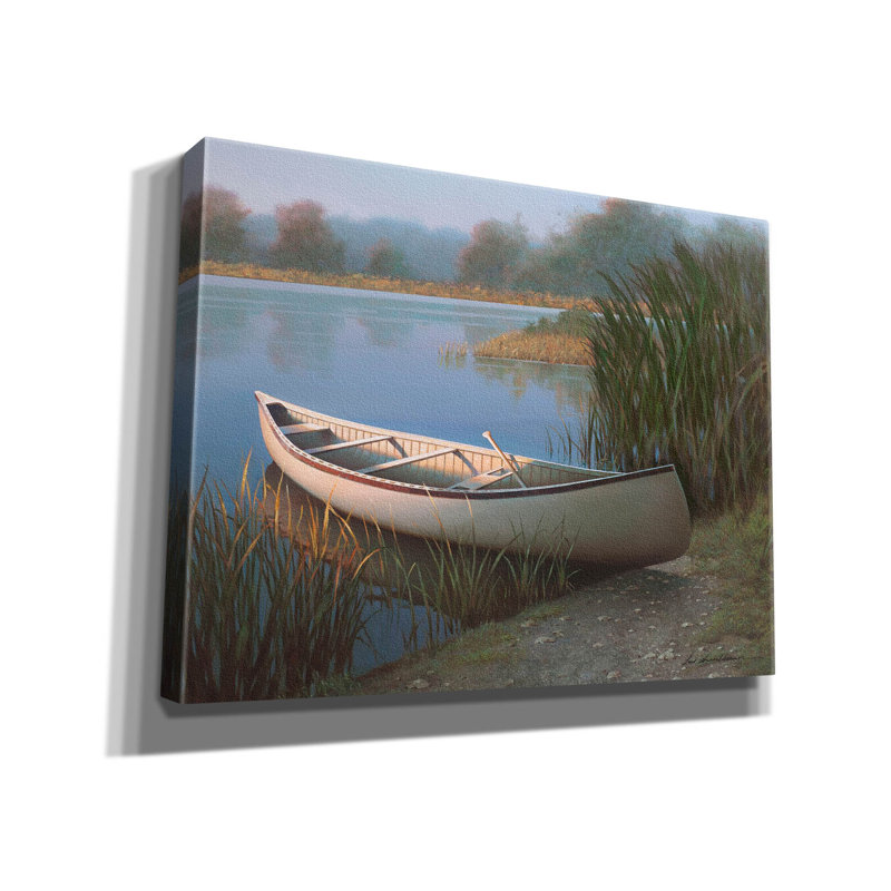 «Boat 2» par Zhen-Huan Lu, art mural sur toile, H 26 po x l 34 po x P 1,5 po