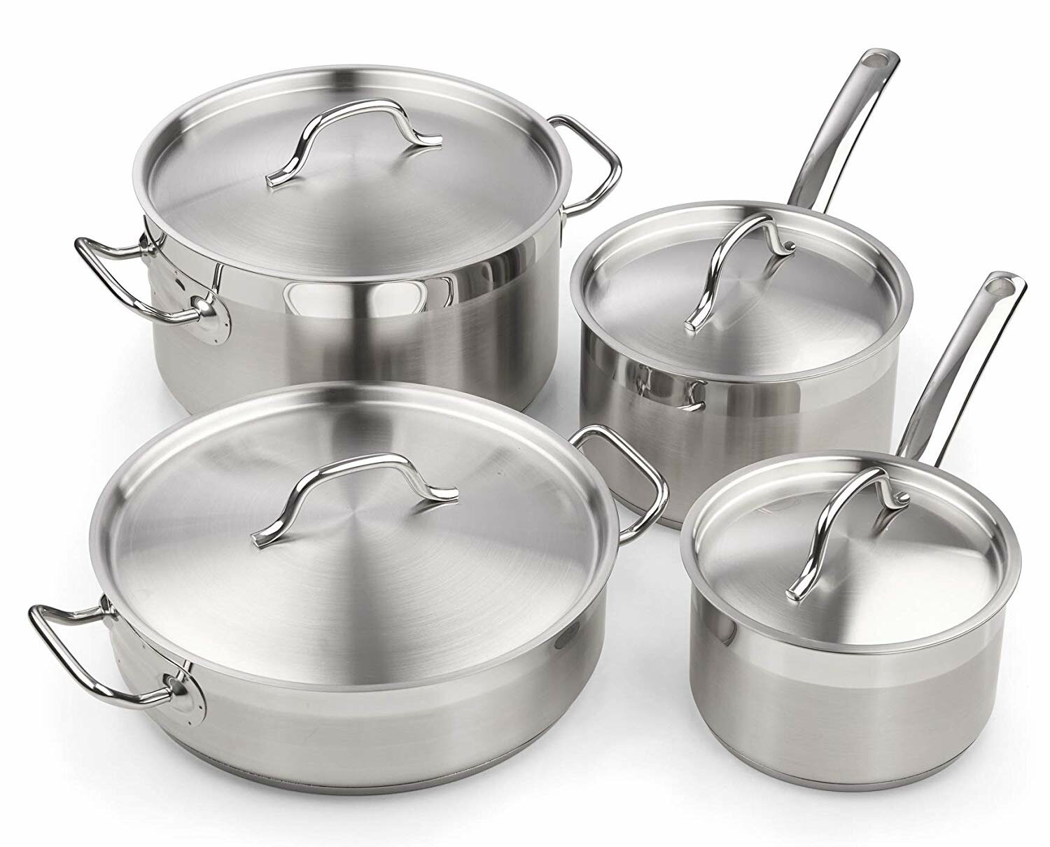 Stainless Steel Cookware Multiclad PRO Triple Ply 12-Piece Cookware Set, PC,  Silver - China Cookware and Stainless Steel Cookware price