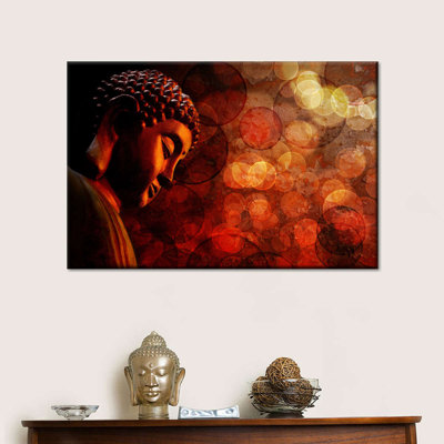 Buddha Red Buddha, reproduction sur toile