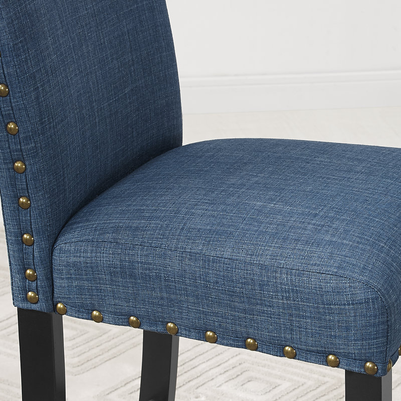 Ensemble de salle à manger Athylia, Bleu, Ensemble de cinq pièces : table, quatre chaises