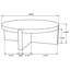 Table basse ronde en bois de manguier massif Alexander Brown