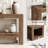 62.99" Farmhouse  2-Tier Brown Narrow Wood Console Table With Storage For Entryway Sofa Table, Entrance, Living Room