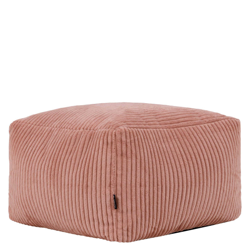 Soul 40Cm Square Pouffe Ottoman, Pink