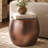 D19.5X16" Nuria Hammered Accent Table
