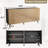 63'' W Sideboard Buffet Cabinet with 4 Fluted Doors and Adjustable Shelves-841505445