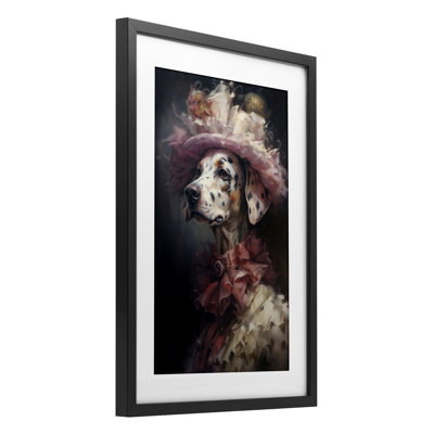 «Dalmatian Victorian Era», reproduction d'art sous verre encadrée par Wumples