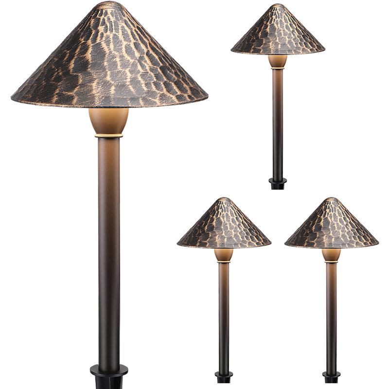 LED Pathway Landscape Light Hardwired 3000K Warm White, Gold