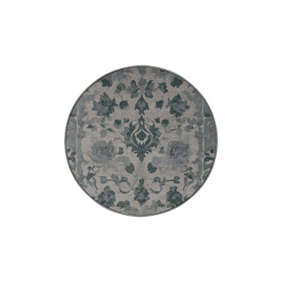Machine Washable Gray Area Rug