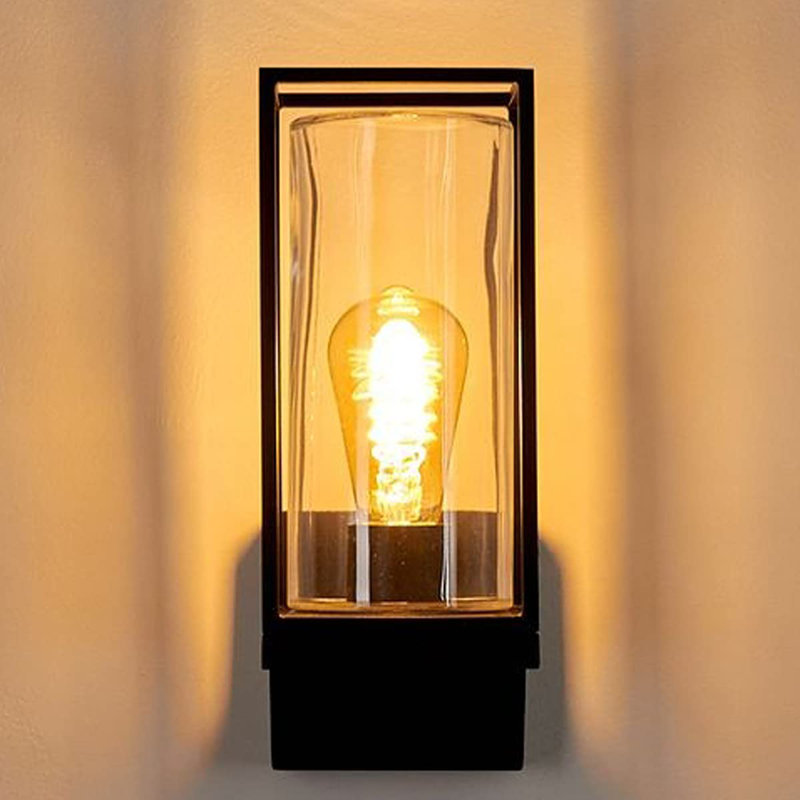 Farana Black Outdoor Armed Sconce, 31.3" H x 17" W x 12" D