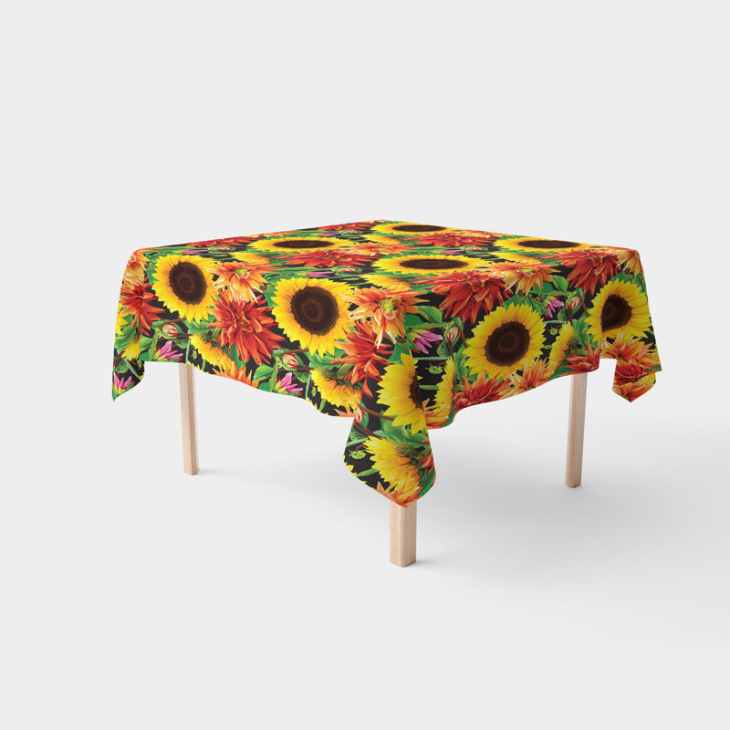 Makaila Sunflower Garden Tablecloth