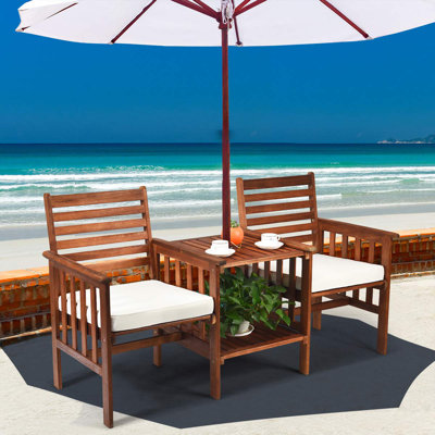 Gulzaar Solid Wood Acacia Outdoor Bench