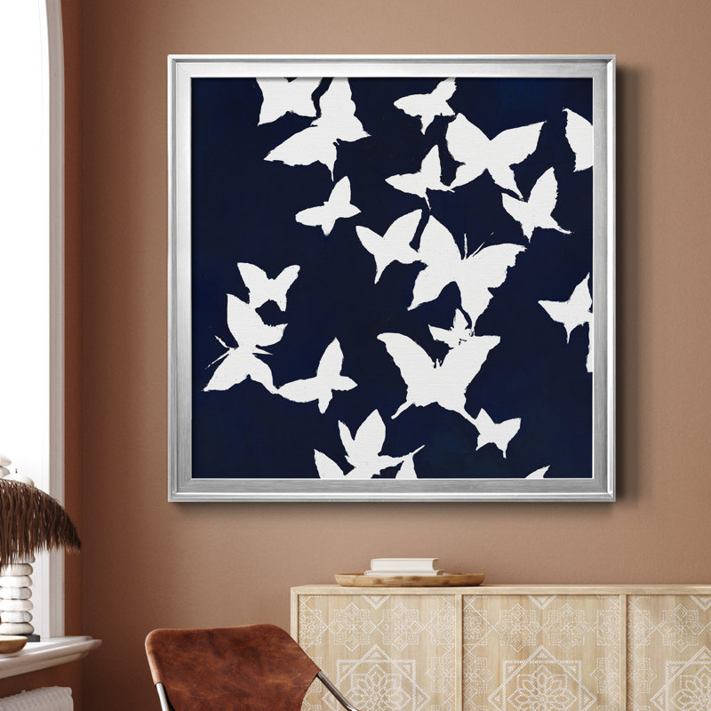 «All Aflutter III», reproduction d'art sur toile encadrée, H 34,5 po x l 34,5 po x P 1,5 po, Cadre noir