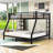  Metal Bunk Bed with Guardrails-516421199-524920220