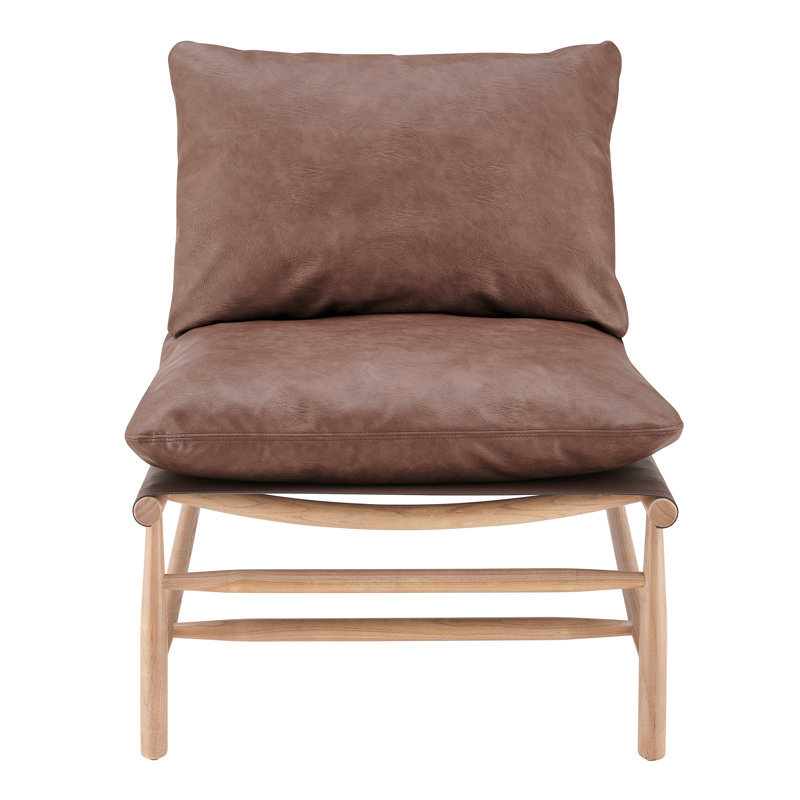 Fauteuil d'appoint en similicuir Aldora