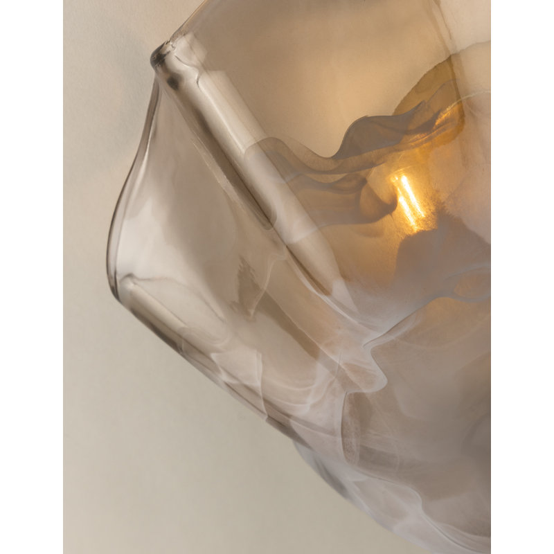 Leona 16" 3-Light Piastre Glass Flush Mount